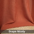 thumbnail image 4 of DriftAway Burnt Orange Linen Curtains 84 Inches Long for Living Room Thick Semi Sheer 2 Panels Farmhouse Rod Pocket Back Tab Boho Rustic Light Filtering Window Drapes for Bedroom Privacy Assured, 4 of 8