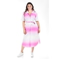 thumbnail image 1 of Vestido camisero degradado Roman Fashion Lila Talla Extra 4324, 1 of 6