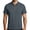 Dark Gray, variant on Men Half Zip Polo Shirts Short Sleeve Summer Tops Casual Solid Tees Breathable Stripe Blouses Fashion Office Polos Golf Weekend Outdoor