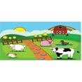thumbnail image 4 of Cattle Piggy Bank, Cartoon Farmhouse Life for Animals Theme with Pig Cow Sheep Chicken and Duck Image, Ceramic Coin Bank Money Box for Cash Saving, 3.6" X 3.2", Multicolor, by Ambesonne, 4 of 4