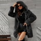 thumbnail image 1 of Pntutb Mujeres Damas Cálido Faux Furry Abrigo Chaqueta Invierno Sólido Con Capucha Prendas De Vestir Exteriores Flash Selecciones Pntutb Pntutb-7085, 1 of 8