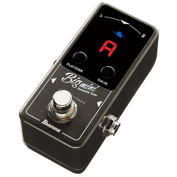Pedal Afinador Ibanez BigMini con Aguja y Pantalla Estroboscópica