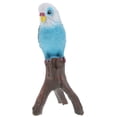 thumbnail image 3 of Artificial Parrot Figurine Lifelike Bird Model Standing Bird Statue Decorative Small Bird Model, 3 of 8