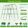 thumbnail image 2 of Cucumber Trellis for Raised Bed, 47.2inx 21.6inx 47.2in Garden Arch Trellis for Climbing Plants Outdoor, Metal Garden Trellis, Cucumber Trellis for Tomato, Bean, Pea, Grape, Plant, Squash, 2 of 9