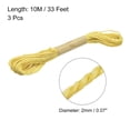 thumbnail image 2 of Unique Bargains 33 Feet 2mm Jute Twine, Jute Rope for Craft Projects Yellow 3 Pack, 2 of 6