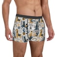 thumbnail image 4 of Cauagu Llama and Cactus1 Print Boxer Briefs for Men,Comfortable Breathable Men's Underwear Moisture Wicking Underpants -Small, 4 of 8