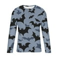 thumbnail image 4 of XFYSSS Casual Fashionable Men's Halloween Element Printed Pullover T-Shirt Long Sleeve Round-Neck Blouses & Shirts Men Polyester Blouse, 4 of 4