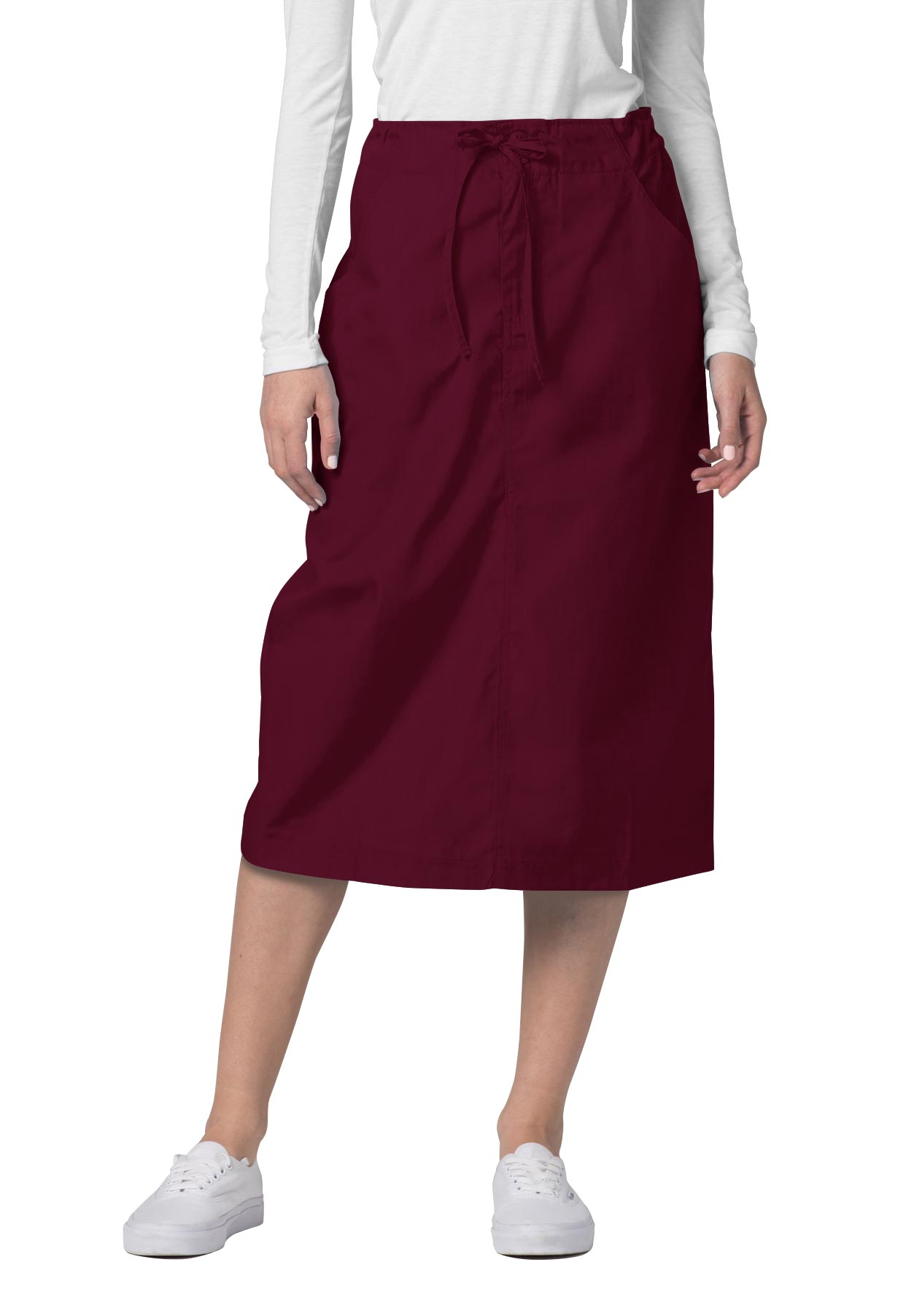 Adar Adar Universal Scrub Skirts For Women MidCalf Drawstring