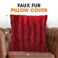 thumbnail image 3 of Cheer Collection Faux Fur Throw Pillow Cover, 3 of 5