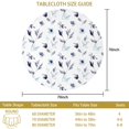thumbnail image 3 of Pioneer Flower Floral Print Pattern Round Tablecloth 60 X 60 Inch, Wrinkle Resistant Wipeable Table Cloth for Kitchen Dining Picnic Patio Party, 3 of 6