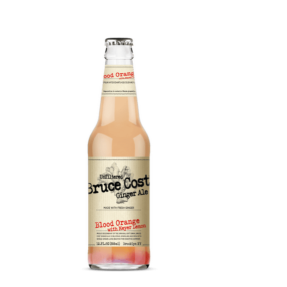 Bruce Cost Unfiltered Original Ginger Ale Blood Orange with Meyer Lemon 12 oz - Multi Pack