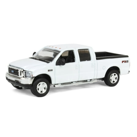 1/64 2004 F-250 Super Duty Crew Cab Pickup Truck White Motormax 400244