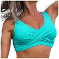 thumbnail image 1 of Kcodviy Haut de Bikini pour Femmes, Maillot de Bain avec Short Rembourré, 1 of 6