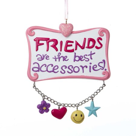 3.5" Tween Christmas "Friends are the Best Accessories" Ornament