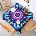thumbnail image 2 of Colorful Tie Dye Mandala Pattern Square Tablecloth,Waterproof Square Table Cover,Wipeable Spillproof Washable Table Cover for Home Kitchen Party Decor 42"X42"(107x107cm), 2 of 6