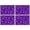 Purple Halloween Pattern, variant on Purple Halloween Pattern Summer Placemats Table Placemats Set Of 4-Linen Kitchen Washable Placemats Table Mats 11.8"x17.7" Non-Slip Heat Resistant