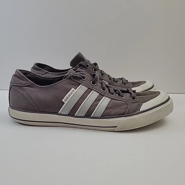 Adi - das Vibetouch Gray Lace Up Casual Athleisure Shoes Sneakers Mens Size 12