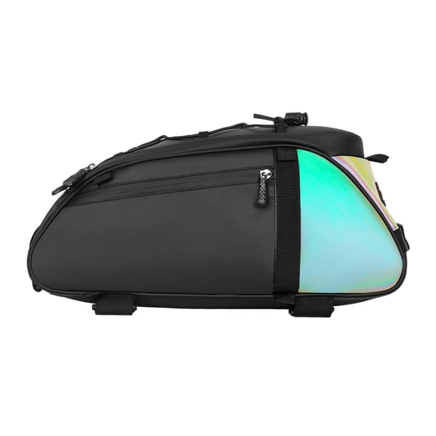 Bolsa para portaequipaje trasero de bicicleta, 8 l, bolsa de almacenamiento, bolso de mano, bolsa rígida para asiento de adulto, hombre negro un