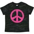 thumbnail image 3 of Inktastic Peace Sign Pink Retro Girls Toddler T-Shirt, 3 of 5