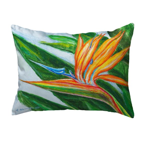 Betsy Drake Interiors Bird of Paradise No Cord Pillow, 16x20