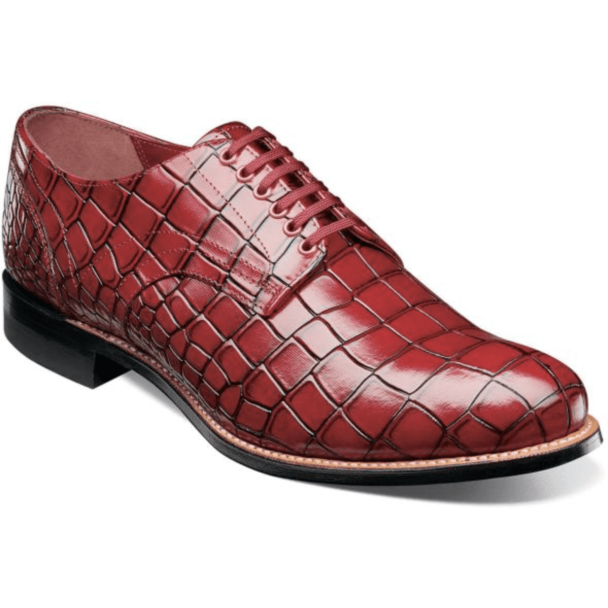 Stacy Adams - Stacy Adams Madison Oxford Shoes Crocodile Print Leather ...