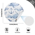 thumbnail image 2 of Ryvnso Whale and Anchors Round Plate Mats Dining Table Placemat Set of 4 for Holiday Decoration, 2 of 7