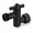 Matte Black, variant on PLERISE Shower Head Elbow Adapter, 360° Adjustable Swivel Metal Shower Arm Connector, Chrome, G1/2 Standard Thread