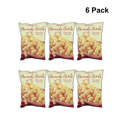6 Pack of Trader Joe’s Crunchy Curls Tasty Lentil & Potato Snacks | 6 Oz a Pack