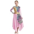 thumbnail image 2 of Freebily Robe de Danse pour Filles Manches Longues Imprimé Camouflage Robe Maxi de Culte Tunique Lituricale Rose 6, 2 of 7