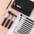 thumbnail image 5 of Fofosbeauty 15Pcs Travel Makeup Brushes set with Bag Makekup Tools Foundation Blending Blush Eyeliner Shadow Brow Concealer Brushes Kit Black, 5 of 6