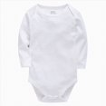 thumbnail image 2 of zuwimk Baby Girls Boys Bodysuit Super Soft Cotton Romper Snaps, breathable, one-piece, long & short sleeve, easy-diaper-change(18 Months,White), 2 of 7