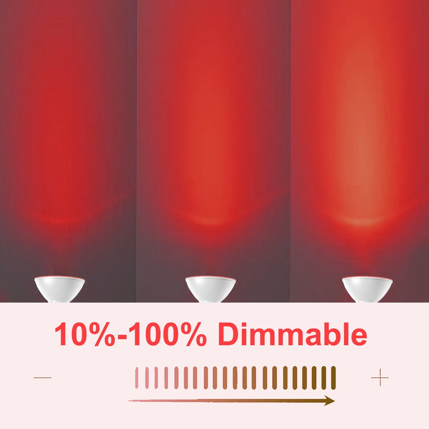 2 Pack Sinvic Dimmable PAR38 Red LED Bulbs, 15W(150W Equiv) 700Lumens 120V E26 CRI85+, Flood Lights