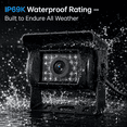 thumbnail image 3 of 7-Inch Waterproof Backup Camera System for Cars, Vans, SUVs with Night Vision and Rear View Monitor, 3 of 8