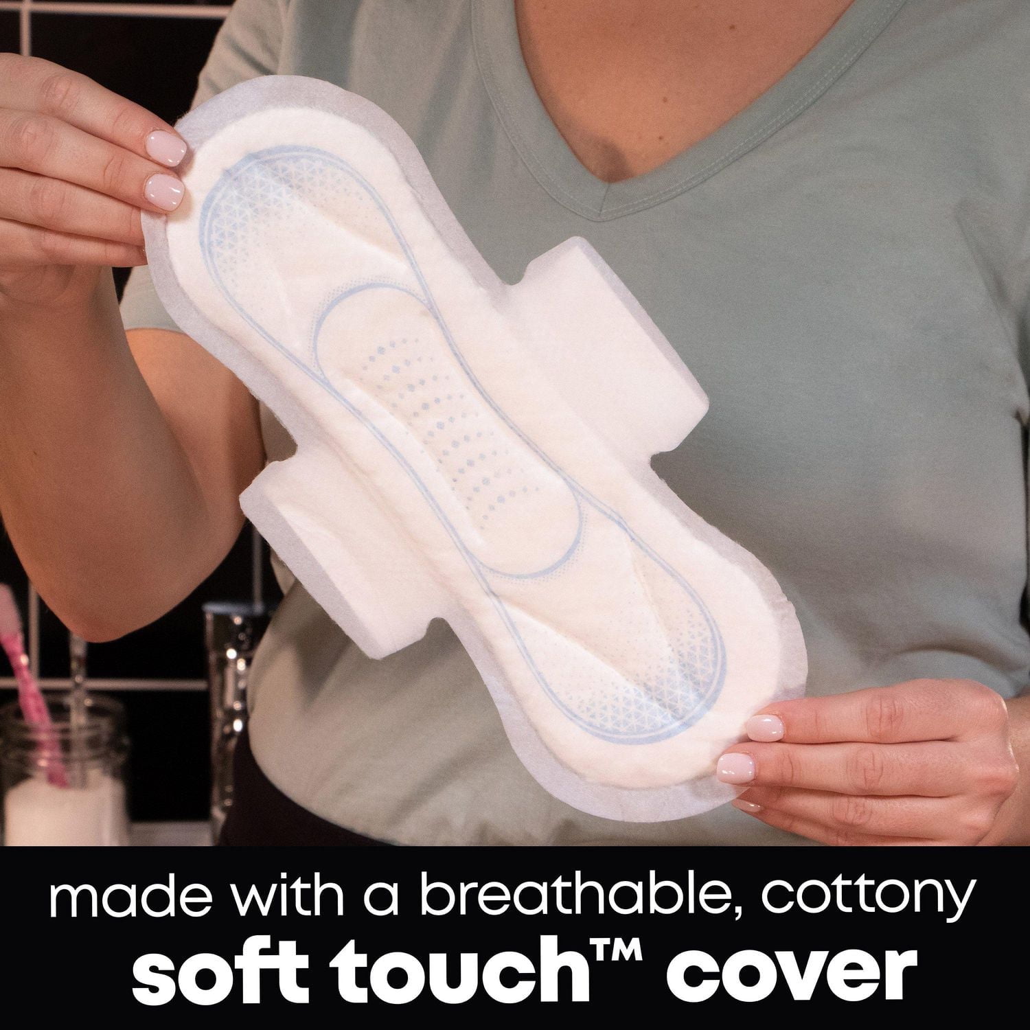 Serviettes maxi de nuit U by Kotex Clean & Secure avec ailes, 30 unités UBK PAD 30