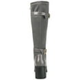 thumbnail image 4 of Journee Womens Gaibree Stacked Heel Knee High Boots, Calf & Widths Available, 4 of 10