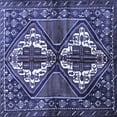 thumbnail image 1 of Ahgly Company Indoor Square Persian Blue Traditional Area Rugs, 6' Square, 1 of 4