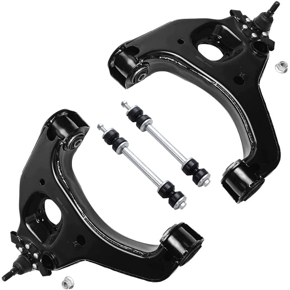 Detroit Axle - RWD Front End Control Arms Kit for 99-06 Silverado Sierra 1500 Chevy GMC, 2 Sway Bars 2 Lower Control Arms w/ Ball Joint 1999 2000 2001 2002 2003 2004 2005 2006 - 4pc Set