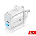 thumbnail image 3 of TopLLC UK QC 3.0 Quick Charger 18W USB PD Plug Two Power Ports Travel Charger For Phone, 3 of 5
