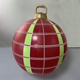 thumbnail image 1 of 60cm Outdoor Christmas Inflatable Decorated Ball Pvc Giant Big Large Balls Xmas Tree Decorations Toy Ball Without Light Ornament, 1 of 5