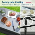 thumbnail image 6 of Outdoor Grill Table Cart with Stainless Steel Top&3-Shelf ＆ Trash Bag Holder Navyblue, 6 of 7