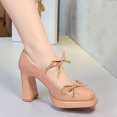 thumbnail image 2 of Women's Pumps High Heel 9CM Patent Leather Fashion Bowknot Shoes Wedding Party, 2 of 5