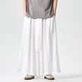 thumbnail image 2 of OSOLU Solid Color Men's Summer Casual Dark Pattern Gradient Wide Leg Pants Trendy Loose Casual Skirt Pants Trousers Everyday Comfort Versatile Bottoms, 2 of 4