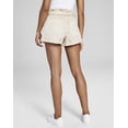 thumbnail image 2 of Now This Womens Paperbag Waist Denim Shorts Light Fawn 28, 2 of 3