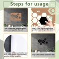 thumbnail image 4 of 1 Bag 2Pcs Mirror Wall Stickers Square Self Adhesive Acrylic Mirror Sheets with 30Pcs Flat Round Acrylic Double-sided Circles Bees Pattern Sticker: 300x300x1mm, 4 of 7