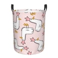 thumbnail image 6 of Lsque Goose Queen pattern Laundry Hamper Basket, Tall Woven Rope Hamper Basket for Clothes, Lightweight Storage Basket, Collapsible Waterproof-Small, 6 of 8