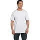 Hanes T-shirt Sans Étiquette à Manches Courtes 6.1 avec Poche, Blanc – image 2 sur 8