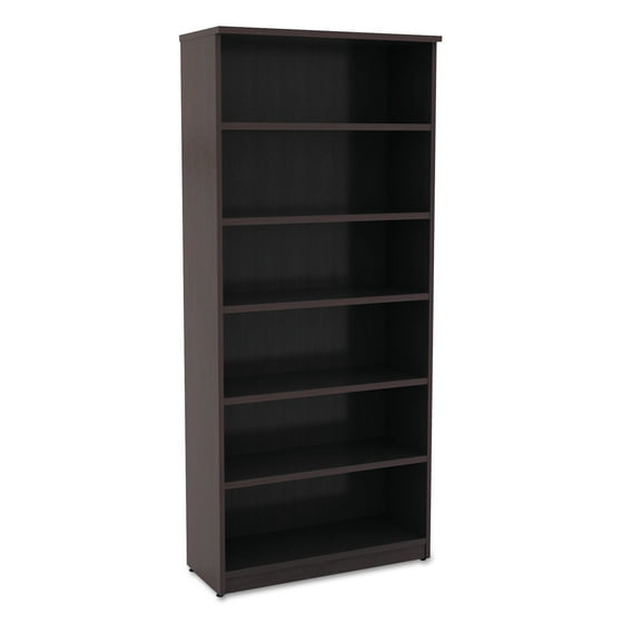 Alera Valencia Series Bookcase Six Shelf 31 3 4w X 14d 80 8h Alera Valencia Series Bookcase Six Shelf 31 3 4w X 14d 80 8h Espresso Com