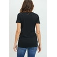 thumbnail image 4 of LaClef Jersey Round Neck Short Sleeve Maternity Top, 4 of 5