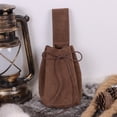 thumbnail image 5 of Gtoiithly Medieval Belt&Pouch Faux Leather Pirate Waist Bag for Larp Retro Viking Costume Medieval Belt Brown-1 One Size, 5 of 7