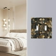 thumbnail image 4 of Yayeee Toggle Light Switch Wall Plate 2-Gang 4.56"x4.48" Decorative Outlet Cover, Floral Lines, 4 of 7